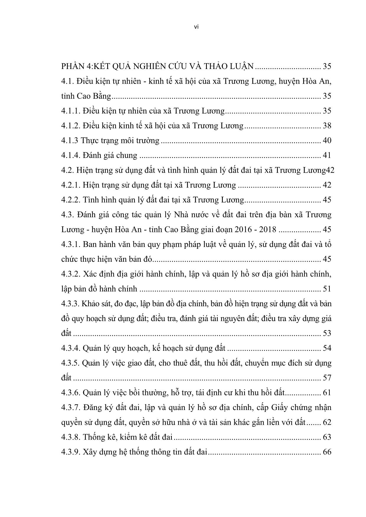 Khóa luận Đánh giá công tác quản lý Nhà nước về đất đai trên địa bàn xã Trương Lương, huyện Hòa An, tỉnh Cao Bằng giai đoạn 2016-2018 trang 7