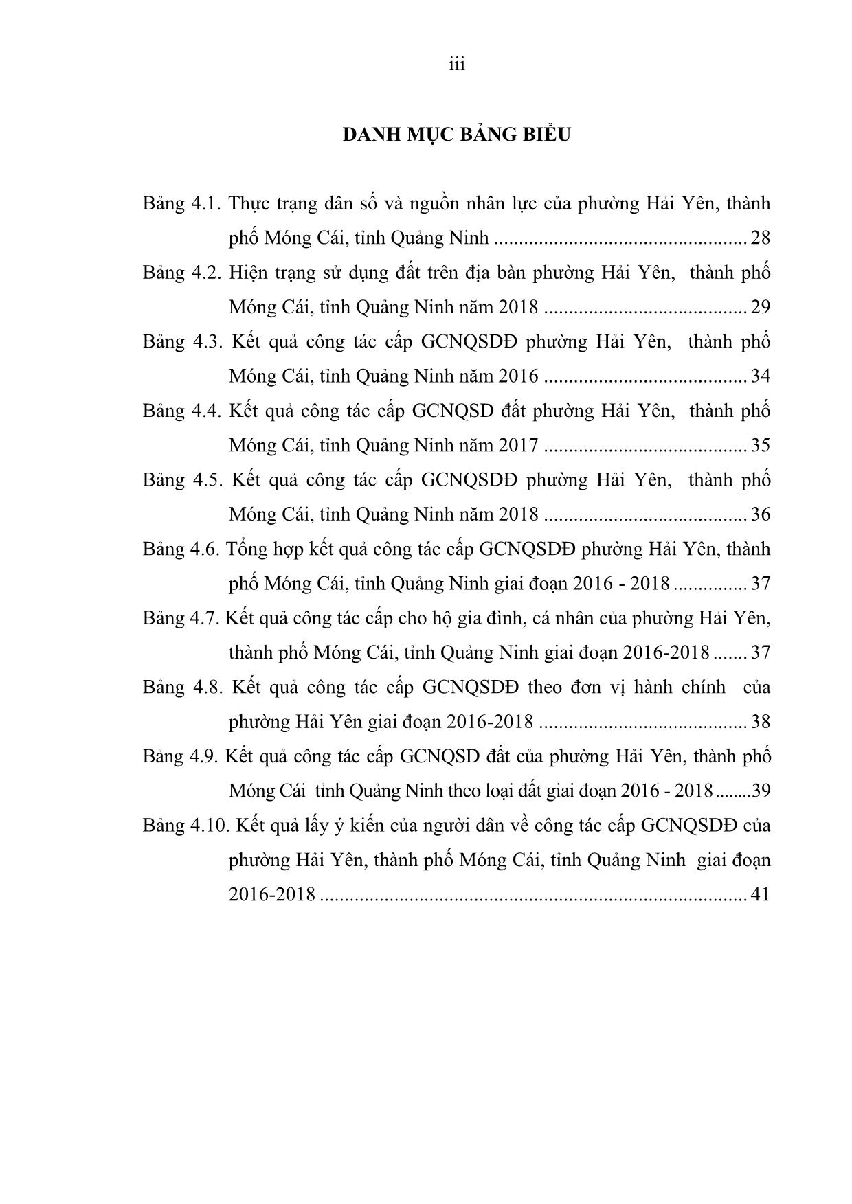 Khóa luận Đánh giá công tác cấp giấy chứng nhận quyền sử dụng đất trên địa bàn phường Hải Yên, thành phố Móng Cái, tỉnh Quảng Ninh giai đoạn 2016-2018 trang 5