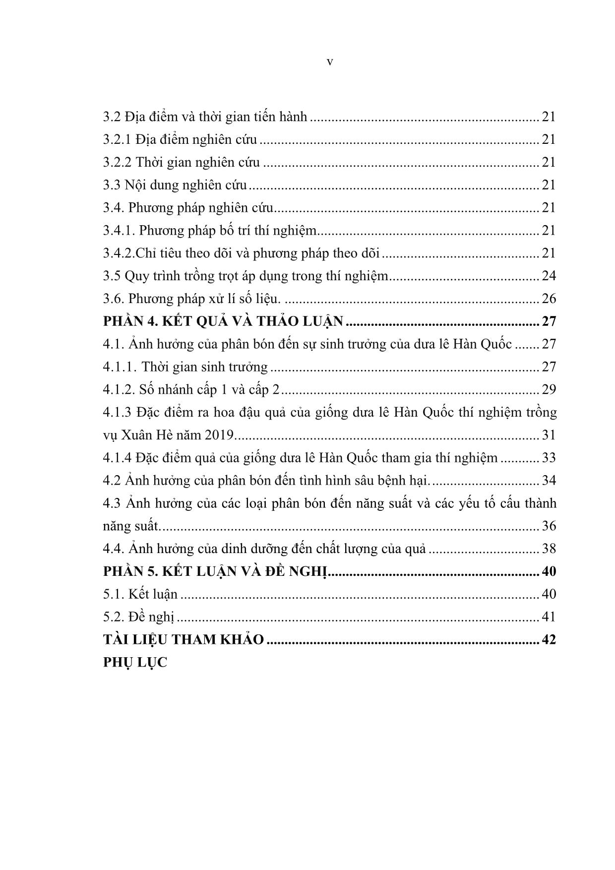 Khóa luận Nghiên cứu ảnh hưởng của dinh dưỡng đến sự sinh trưởng, năng suất và chất lượng của dưa lê trong vụ Xuân Hè năm 2019 tại Thái Nguyên trang 7