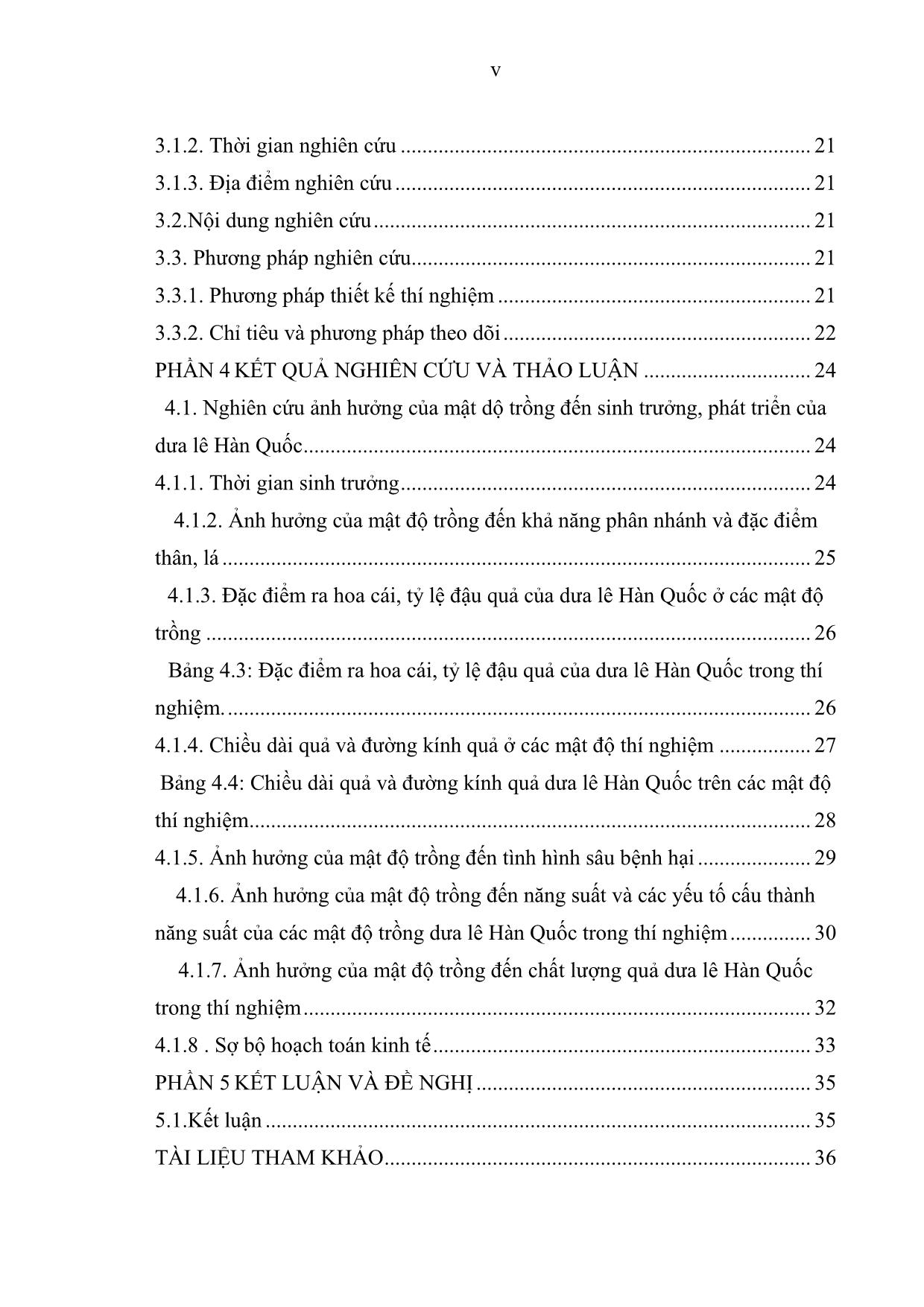 Khóa luận Nghiên cứu ảnh hưởng của mật độ trồng đến khả năng sinh trưởng và năng suất, chất lượng của dưa lê Hàn Quốc trong vụ Thu Đông năm 2018 tại Thái Nguyên trang 7