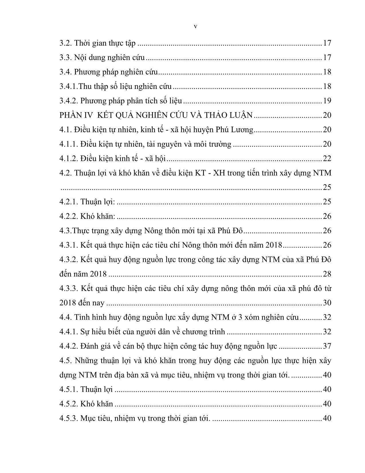 Khóa luận Nghiên cứu hiện trạng và đề xuất giải pháp nâng cao hiệu quả công tác huy động nguồn lực trong xây dựng nông thôn mới tại xã Phú Đô, huyện Phú Lương, tỉnh Thái Nguyên trang 7