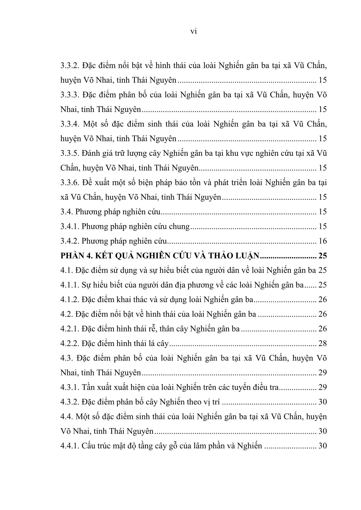 Khóa luận Nghiên cứu một số đặc điểm lâm học loài cây Nghiến gân ba (Excentrodendron tonkinensis) nhằm góp phần bảo tồn và phát triển nguồn gen cây rừng quý, hiếm tại xã Vũ Chấn, huyện Võ Nhai, tỉnh Thái Nguyên trang 8