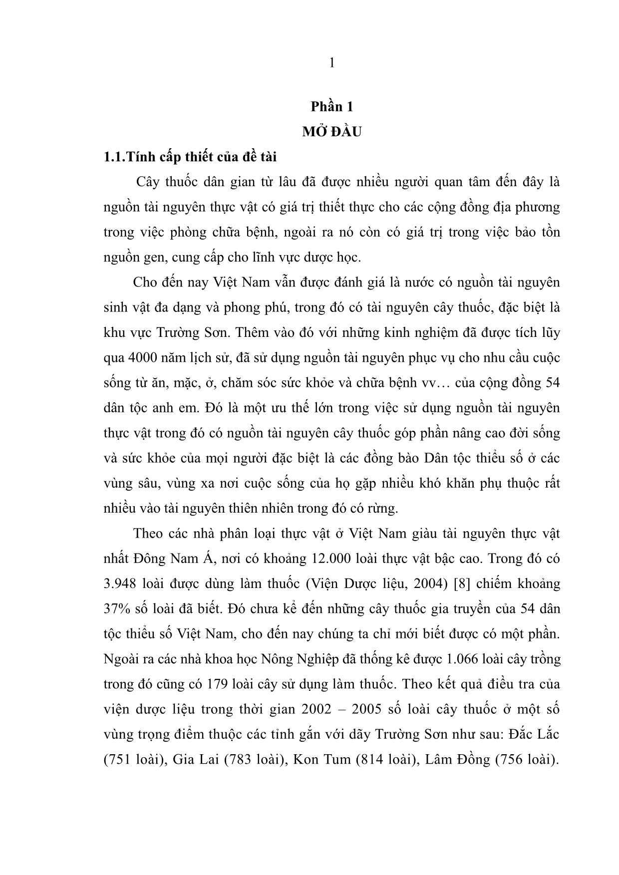 Khóa luận Nghiên cứu tri thức bản địa sử dụng cây thuốc tại xã Y Tý, huyện Bát Xát, tỉnh Lào Cai trang 10