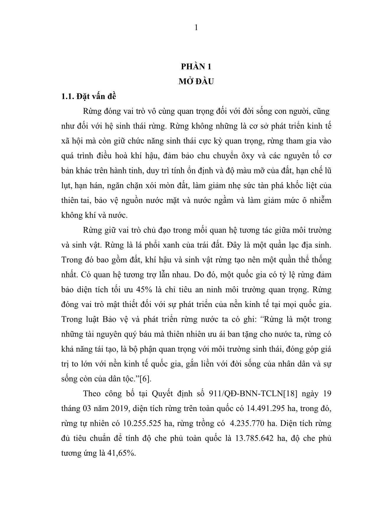 Khóa luận Nghiên cứu tuổi thành thục số lượng và thành thục kinh tế của rừng keo tai tượng tại xã Phúc Xuân, Thái Nguyên, giai đoạn 2011-2019 trang 10