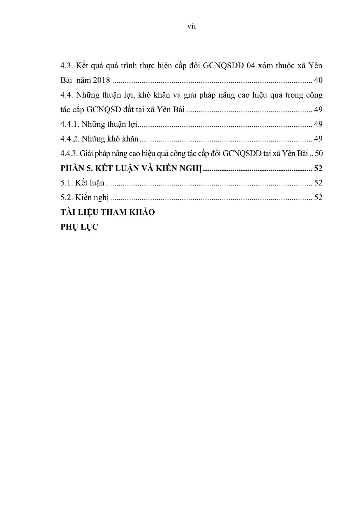 Khóa luận Thực hiện cấp đổi giấy chứng nhận quyền sử dụng đất tại xã Yên Bài, huyện Ba Vì, thành phố Hà Nội năm 2018 trang 9