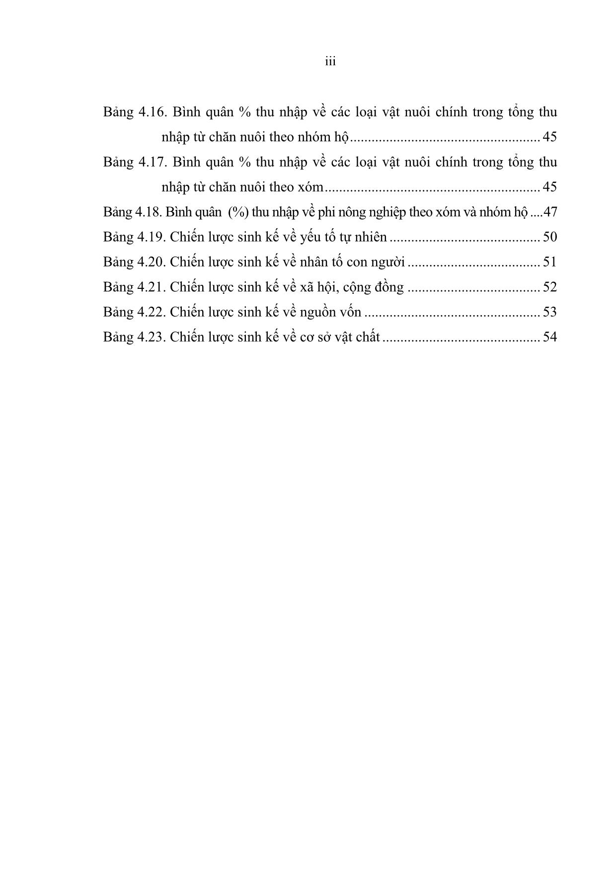 Khóa luận Thực trạng và giải pháp nhằm đa dạng hóa sinh kế nông hộ trên địa bàn xã Pả Vi, huyện Mèo Vạc, tỉnh Hà Giang trang 5