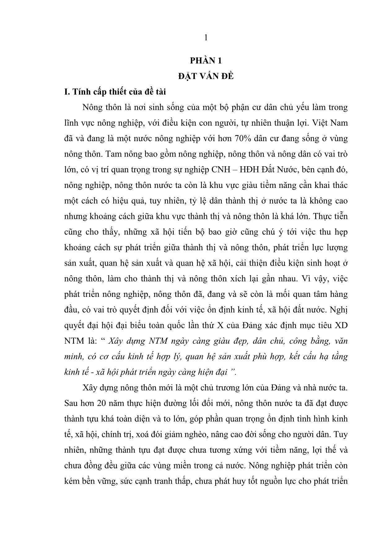 Khóa luận Thực trạng và một số giải pháp xây dựng nông thôn mới ở xã Phi Hải, huyện Quảng Uyên, tỉnh Cao Bằng trang 7