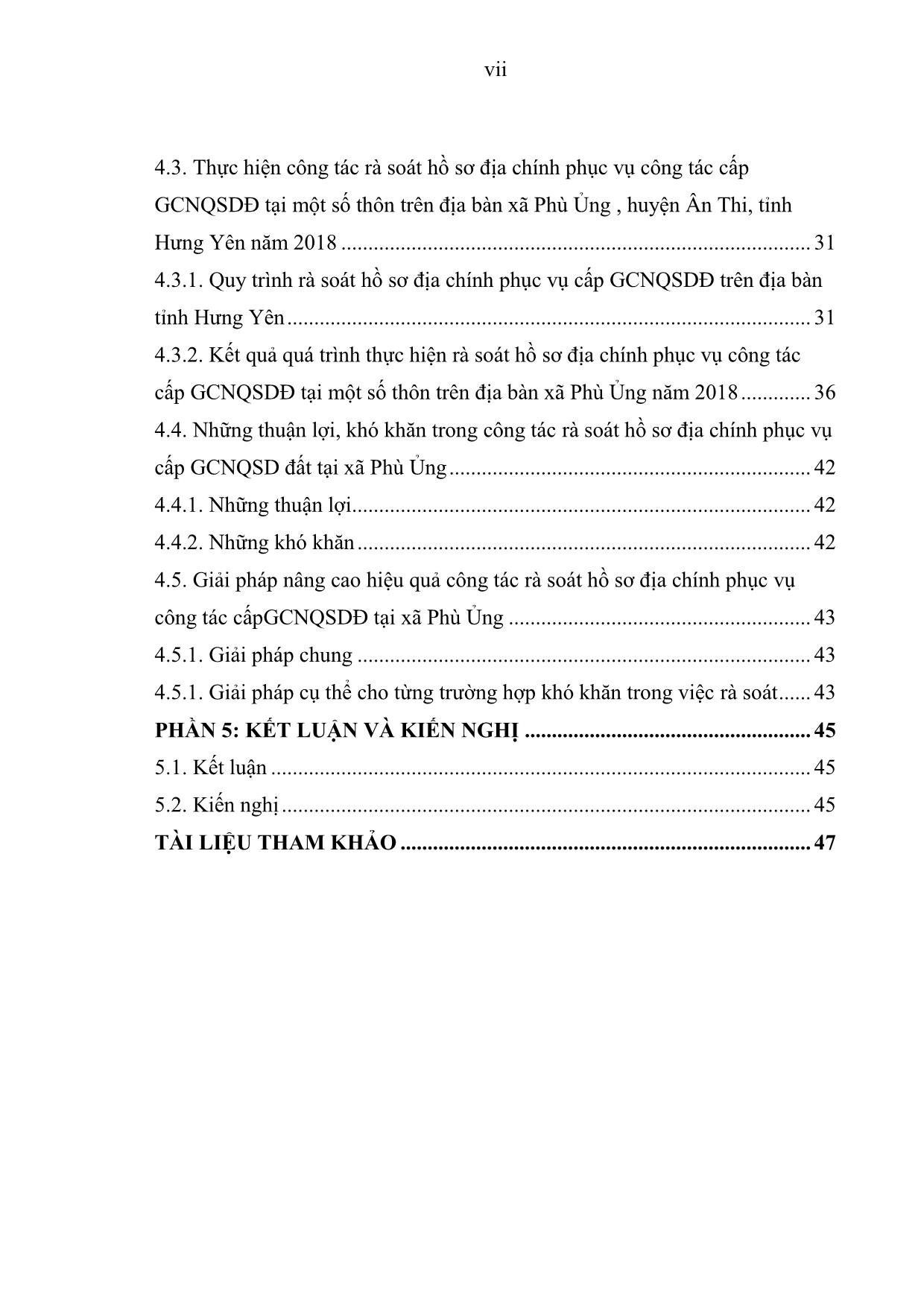 Khóa luận Rà soát hoàn thiện hồ sơ địa chính phục vụ công tác cấp Giấy chứng nhận quyền sử dụng đất tại xã Phù Ủng, huyện Ân Thi, tỉnh Hưng Yên năm 2018 trang 9
