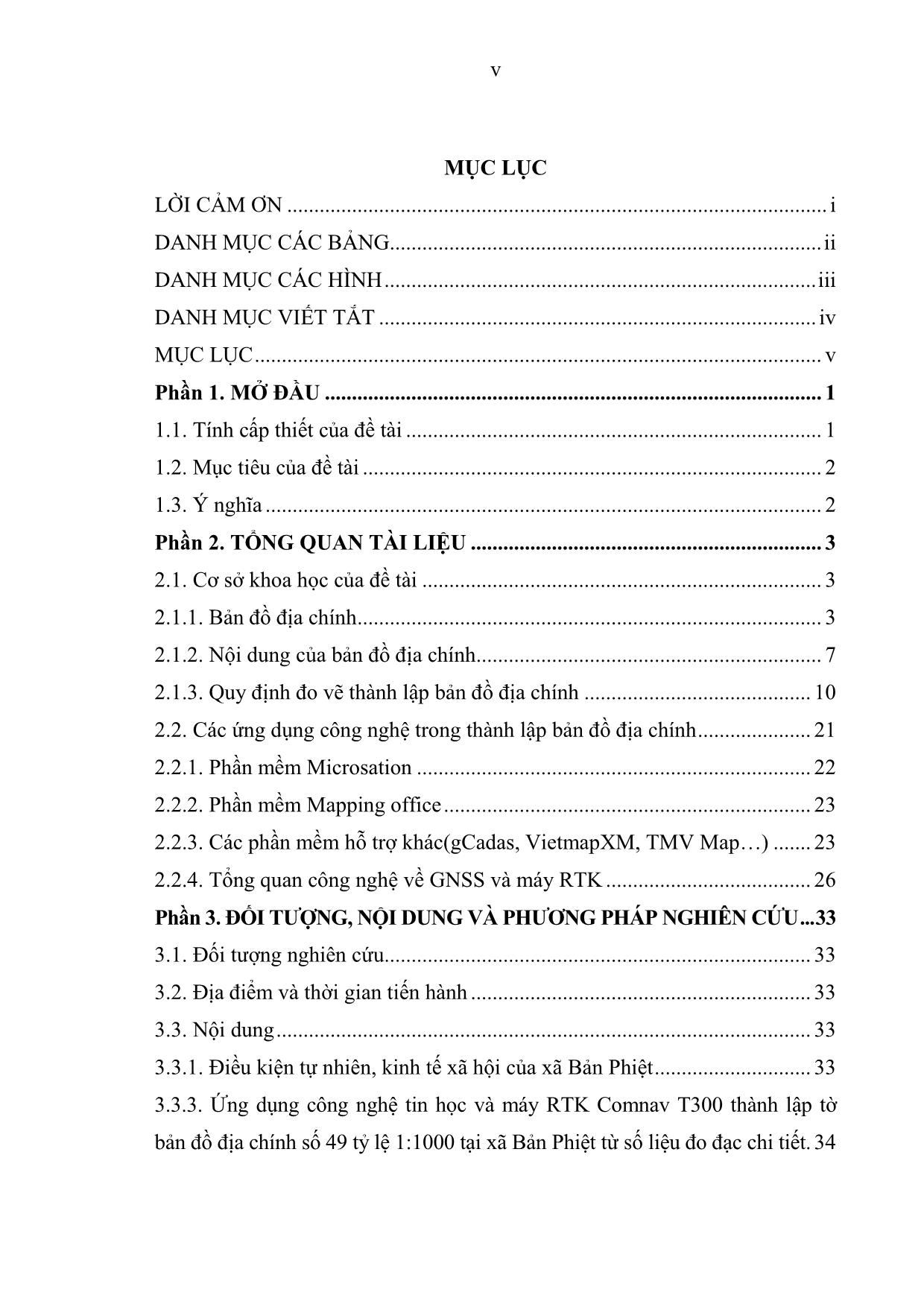 Khóa luận Ứng dụng công nghệ tin học và máy RTK Comnav T300 trong thành lập bản đồ địa chính tờ số 49 tỷ lệ 1:1000 xã Bản Phiệt huyện Bảo Thắng tỉnh Lào Cai trang 7