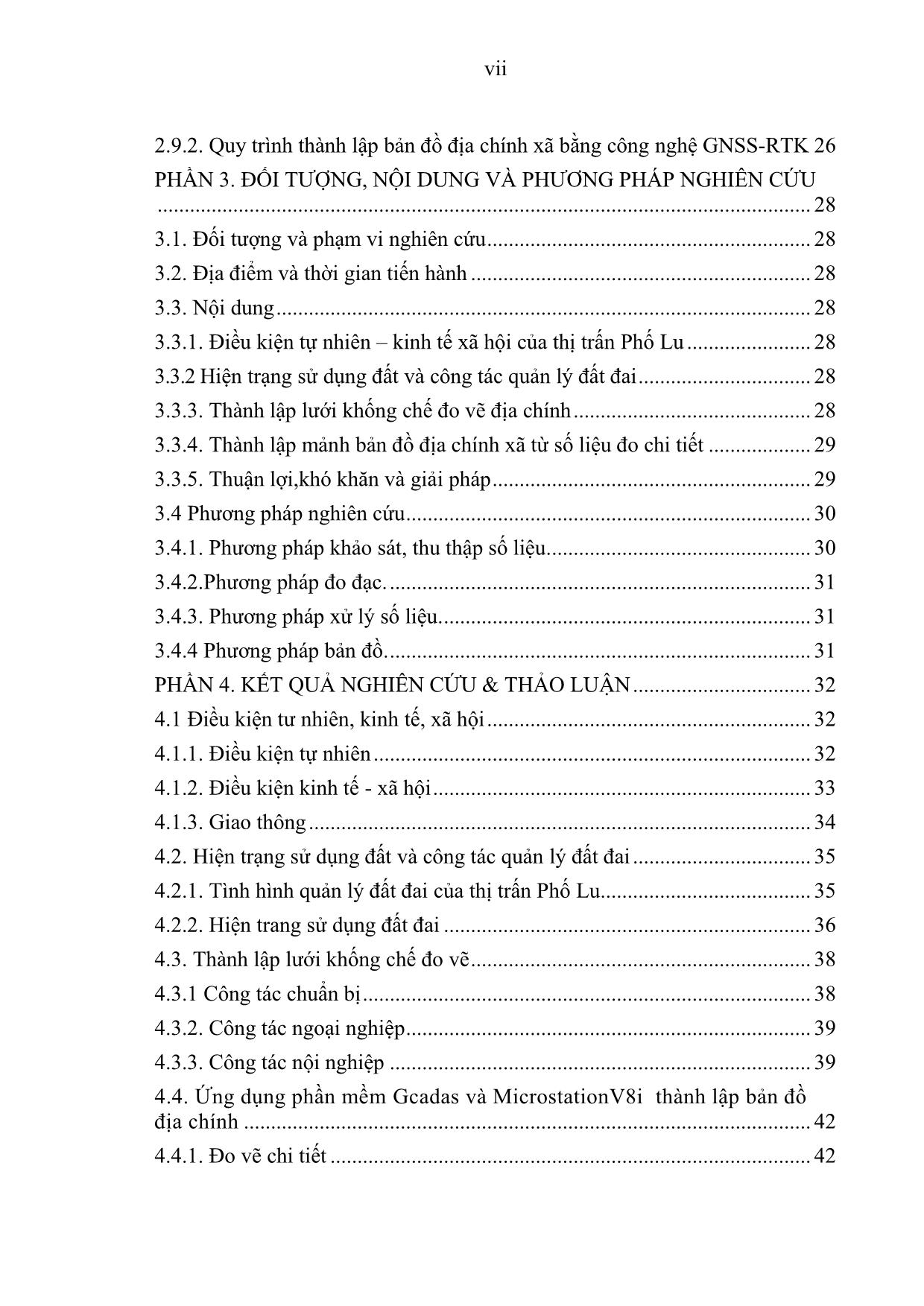 Khóa luận Ứng dụng công nghệ tin học và phương pháp đo RTK thực hiện công tác chỉnh lý bản đồ địa chính tờ số 22 tỷ lệ 1:1000 Thị trấn phố Lu, huyện Bảo Thắng, tỉnh Lào Cai trang 9