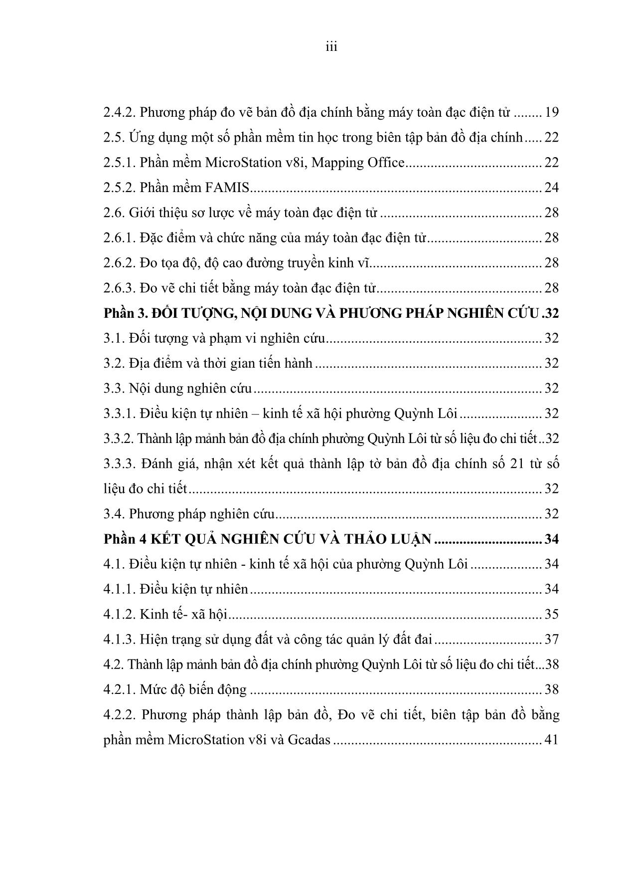 Khóa luận Ứng dụng công nghệ tin học và phương pháp toàn đạc điện tử thành lập bản đồ địa chính tờ số 21 tỷ lệ 1:200 phường Quỳnh Lôi, quận Hai Bà Trưng, thành phố Hà Nội trang 5