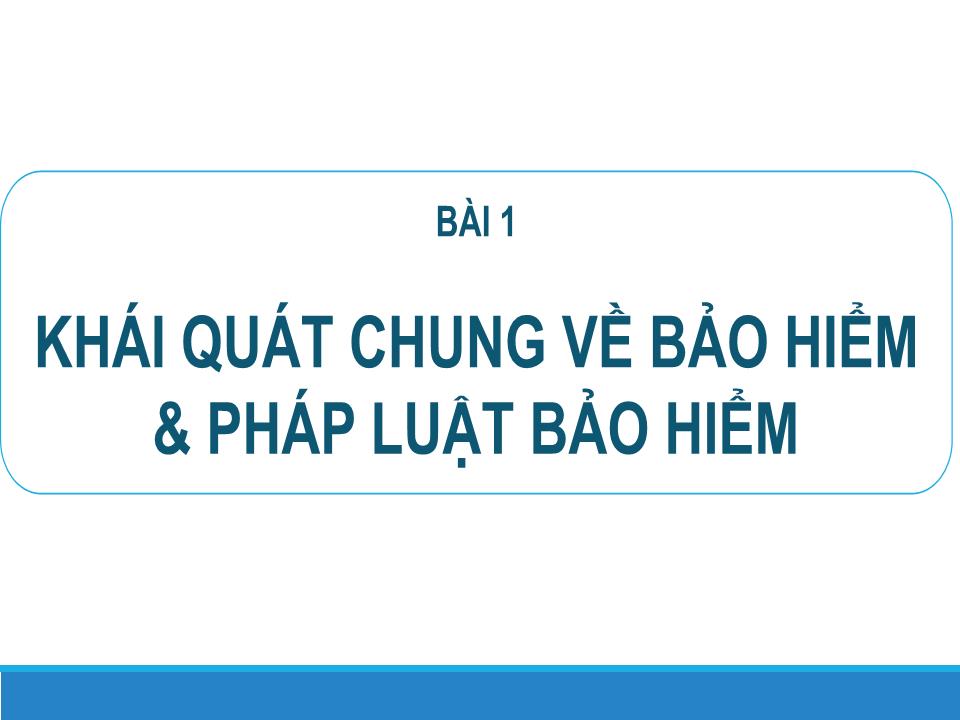 Bài giảng Luật kinh doanh bảo hiểm - Nguyễn Thị Bích Phượng trang 4