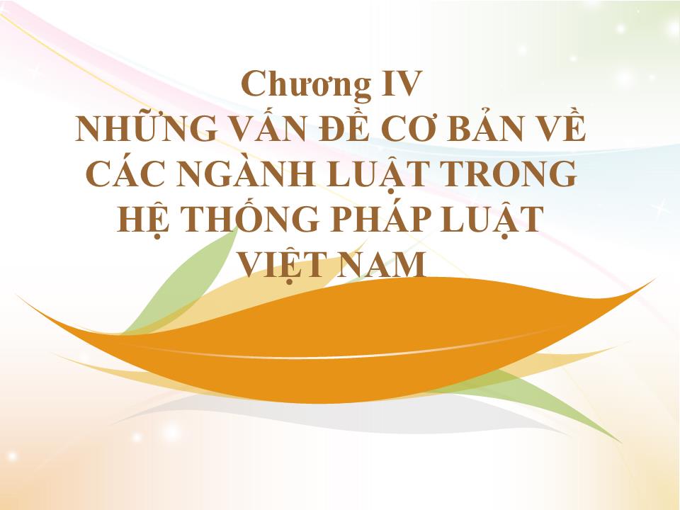 Bài giảng Nhà nước và pháp luật đại cương - Chương 4: Những vấn đề cơ bản về các ngành luật trong hệ thống pháp luật Việt Nam - Phần 3: Luật dân sự Việt Nam trang 1