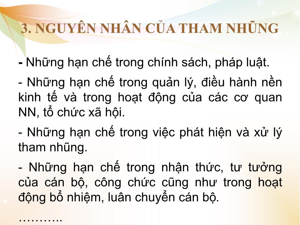 Bài giảng Nhà nước và pháp luật đại cương - Chương 5: Pháp luật về phòng chống tham nhũng trang 10