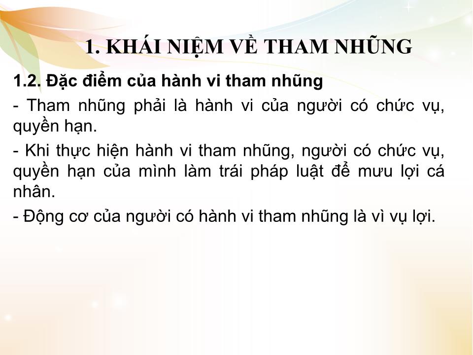 Bài giảng Nhà nước và pháp luật đại cương - Chương 5: Pháp luật về phòng chống tham nhũng trang 5