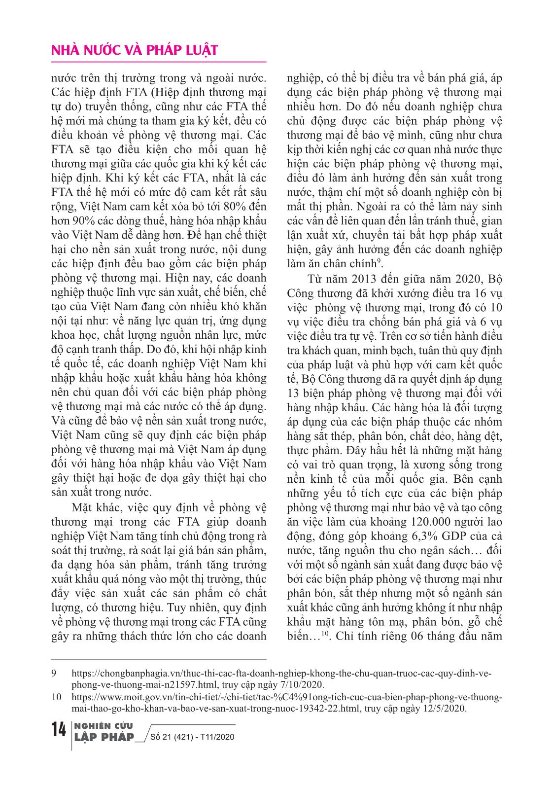 Nâng cao hiệu quả thực hiện quy định của pháp luật về các biện pháp phòng vệ thương mại ở Việt Nam trang 4