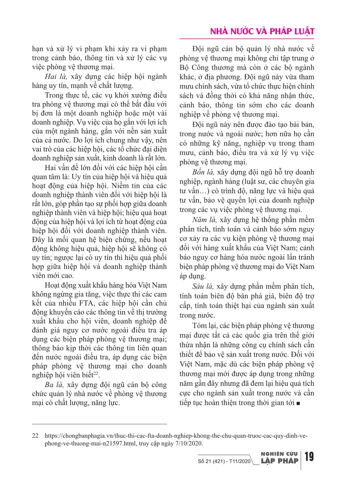 Nâng cao hiệu quả thực hiện quy định của pháp luật về các biện pháp phòng vệ thương mại ở Việt Nam trang 9
