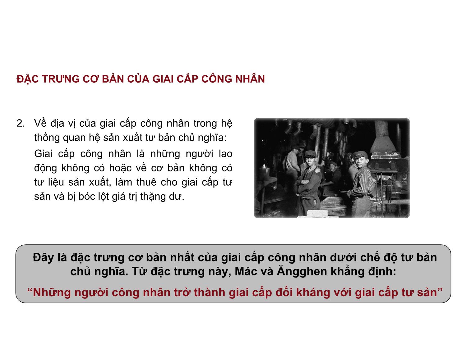 Bài giảng Những nguyên lý cơ bản của chủ nghĩa Mác-Lênin - Bài 7: Sứ mệnh lịch sử của giai cấp công nhân và cách mạng xã hội chủ nghĩa - Nguyễn Văn Thuân trang 9