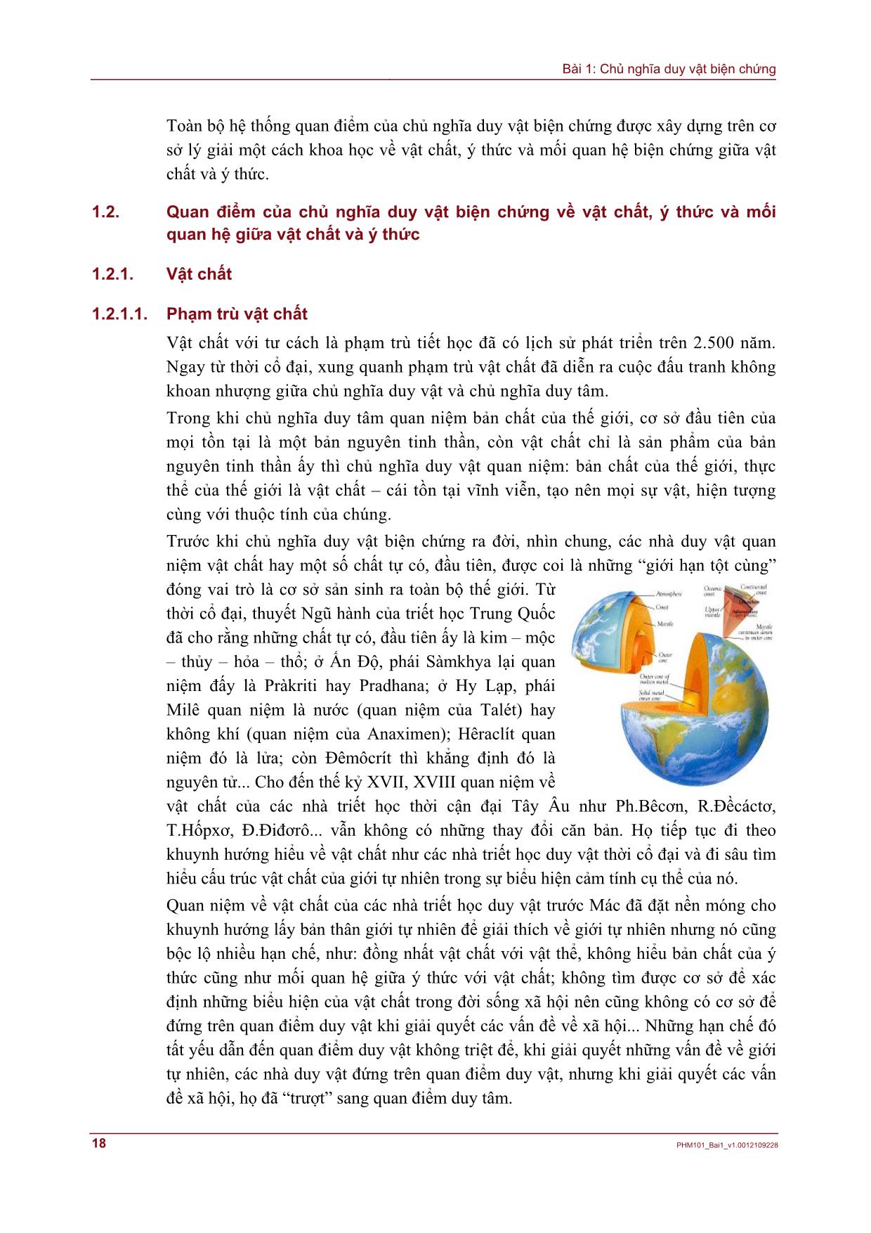 Bài giảng Những nguyên lý cơ bản của chủ nghĩa Mác-Lênin - Bài 1: Chủ nghĩa duy vật biện chứng (Bản đẹp) trang 4