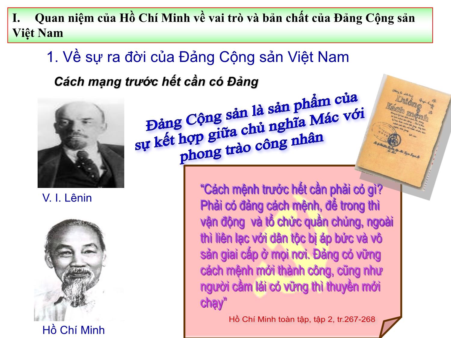 Bài giảng Tư tưởng Hồ Chí Minh - Chương 4: Tư tưởng Hồ Chí Minh về Đảng cộng sản Việt Nam - Lê Thị Ngọc Hoa trang 4