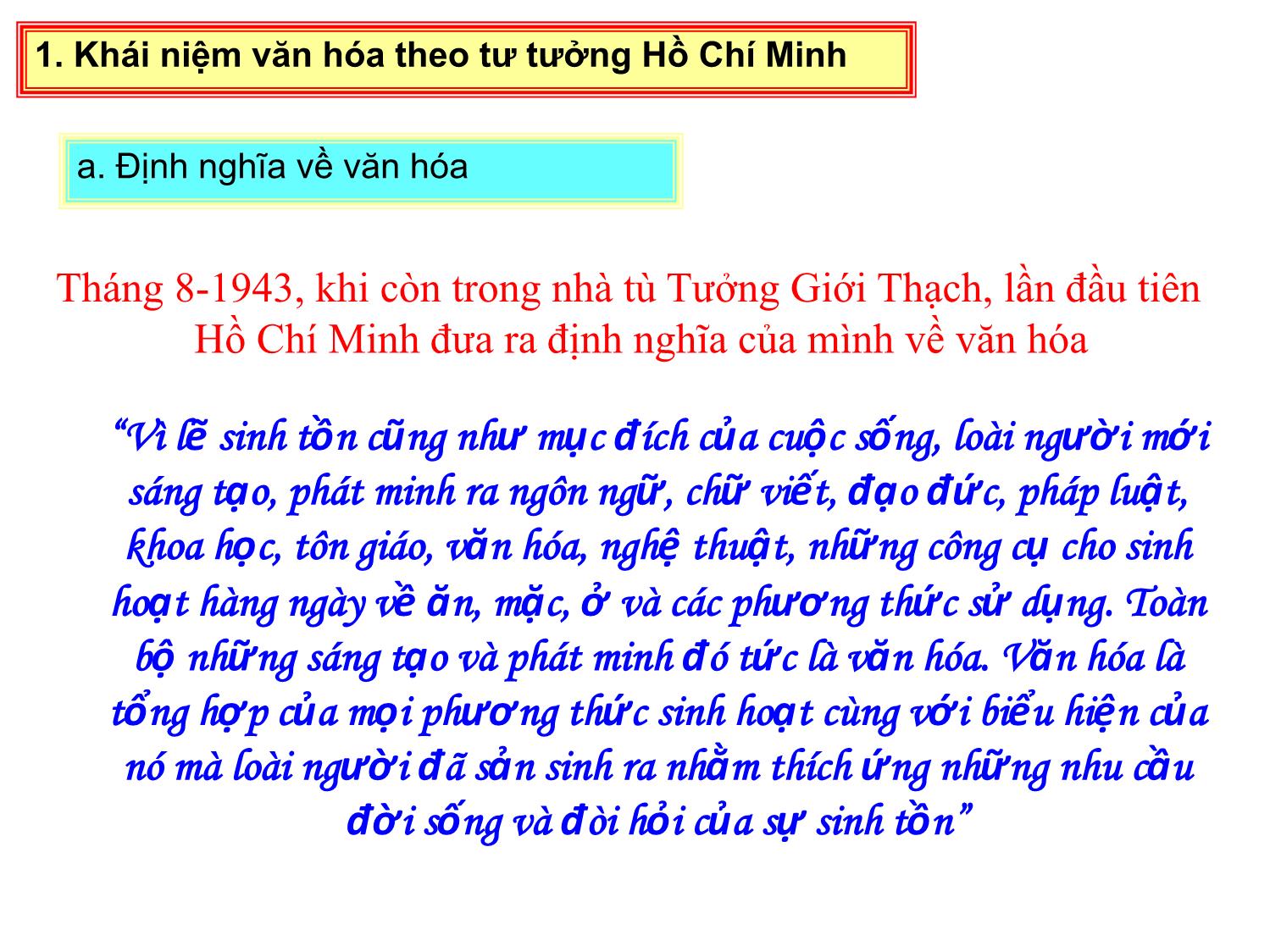 Bài giảng Tư tưởng Hồ Chí Minh - Chương 7: Tư tưởng Hồ Chí Minh về văn hóa, đạo đức và xây dựng con người mới - Lê Thị Ngọc Hoa trang 4