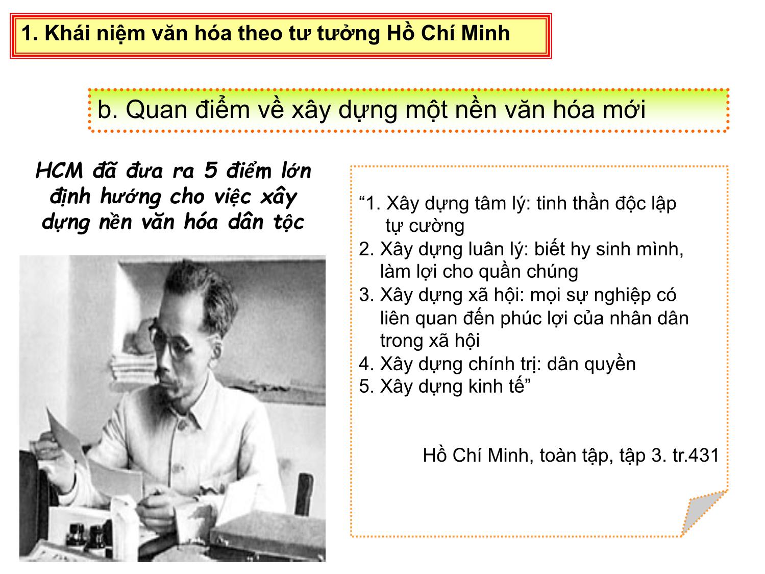 Bài giảng Tư tưởng Hồ Chí Minh - Chương 7: Tư tưởng Hồ Chí Minh về văn hóa, đạo đức và xây dựng con người mới - Lê Thị Ngọc Hoa trang 6