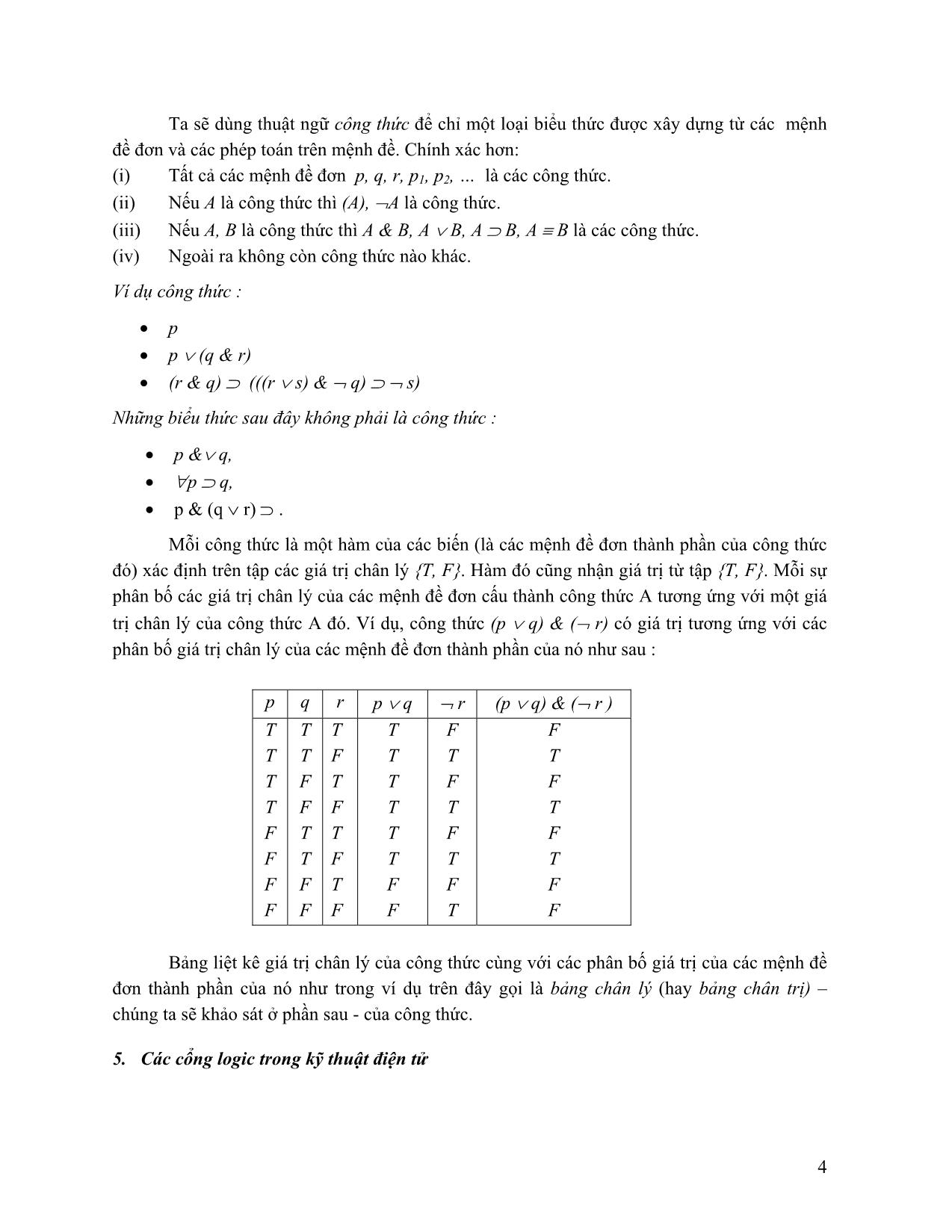 Giáo trình Logic chuyên ngành trang 5