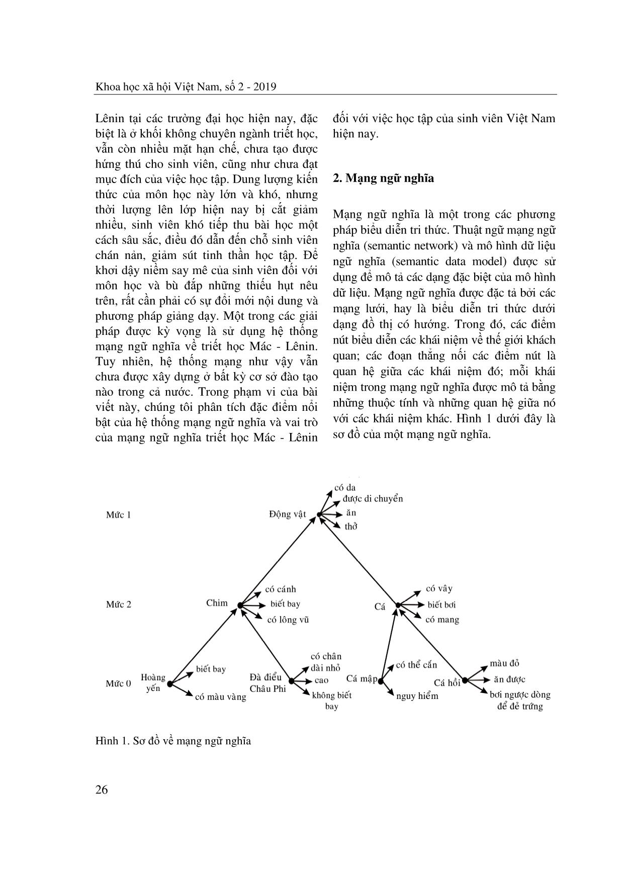 Mạng ngữ nghĩa trong việc giảng dạy Triết học Mác-Lênin trang 2