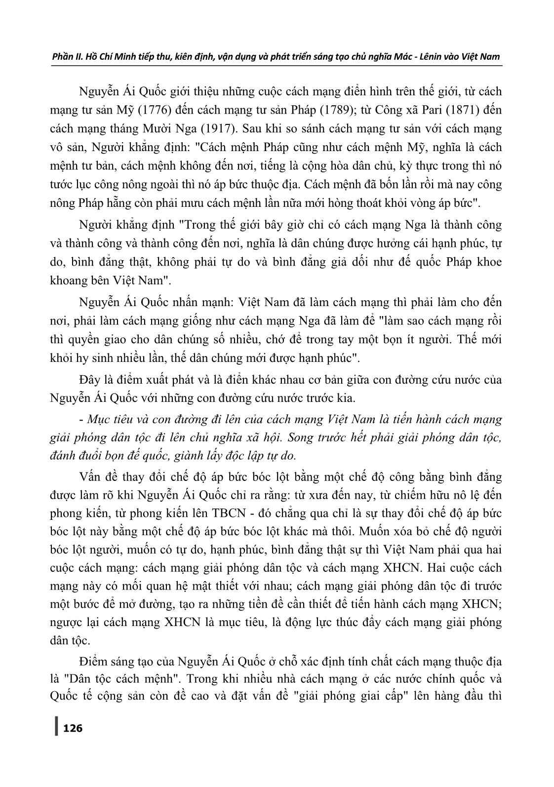 Nguyễn Ái Quốc lựa chọn chủ nghĩa Mác-Lênin để xác lập hệ tư tưởng mới cho dân tộc trang 10