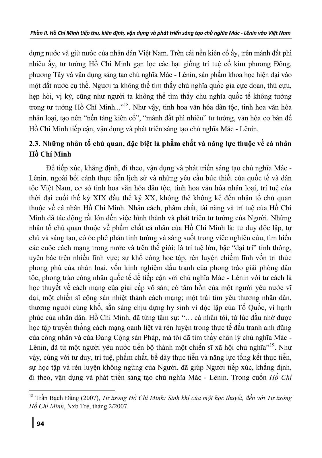 Những cơ sở cơ bản để Hồ Chí Minh tiếp xúc, khẳng định, đi theo, vận dụng và phát triển sáng tạo chủ nghĩa Mác-Lênin trang 7
