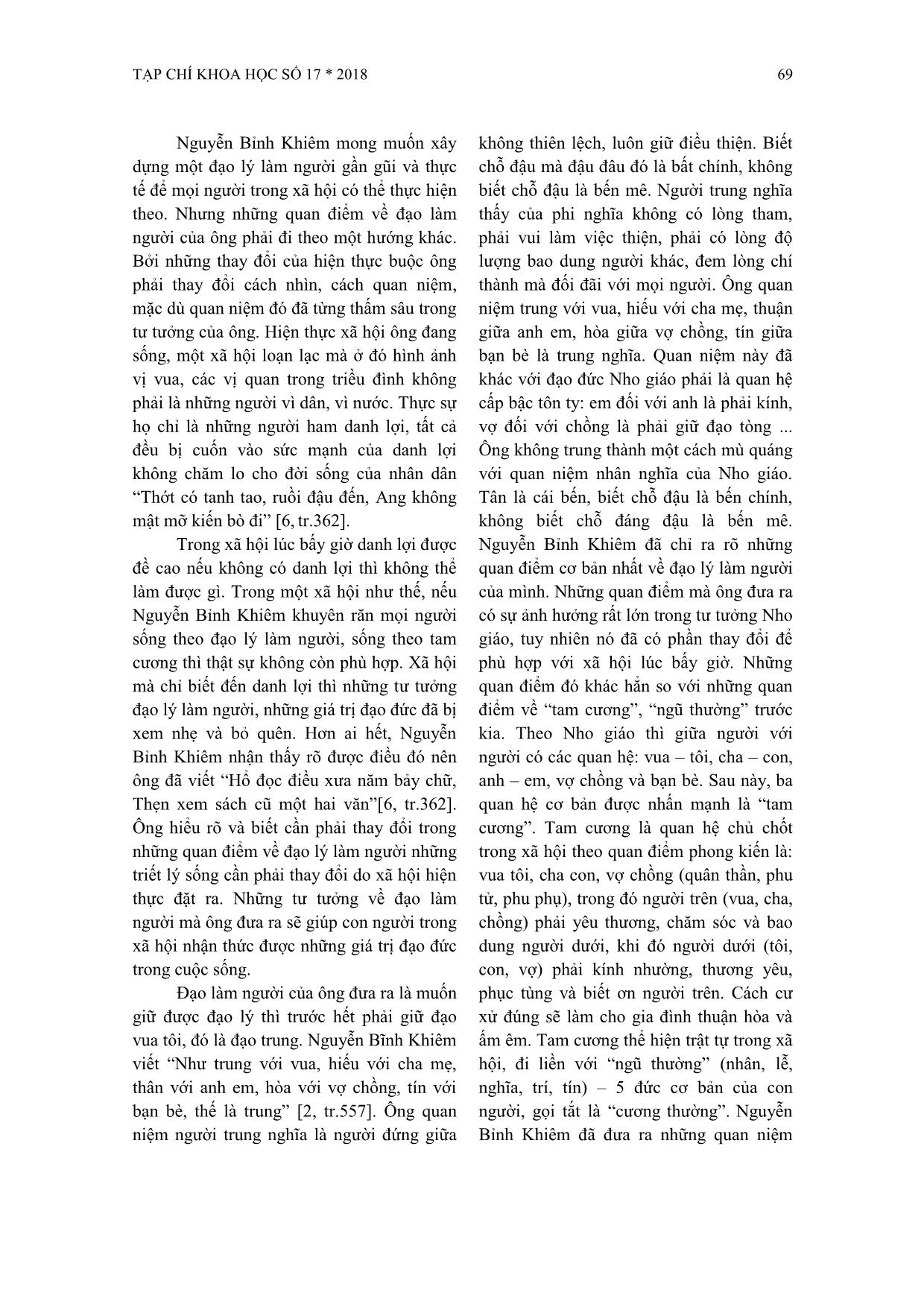 Nội dung và ý nghĩa quan điểm về đạo làm người của Nguyễn Bỉnh Khiêm trang 4