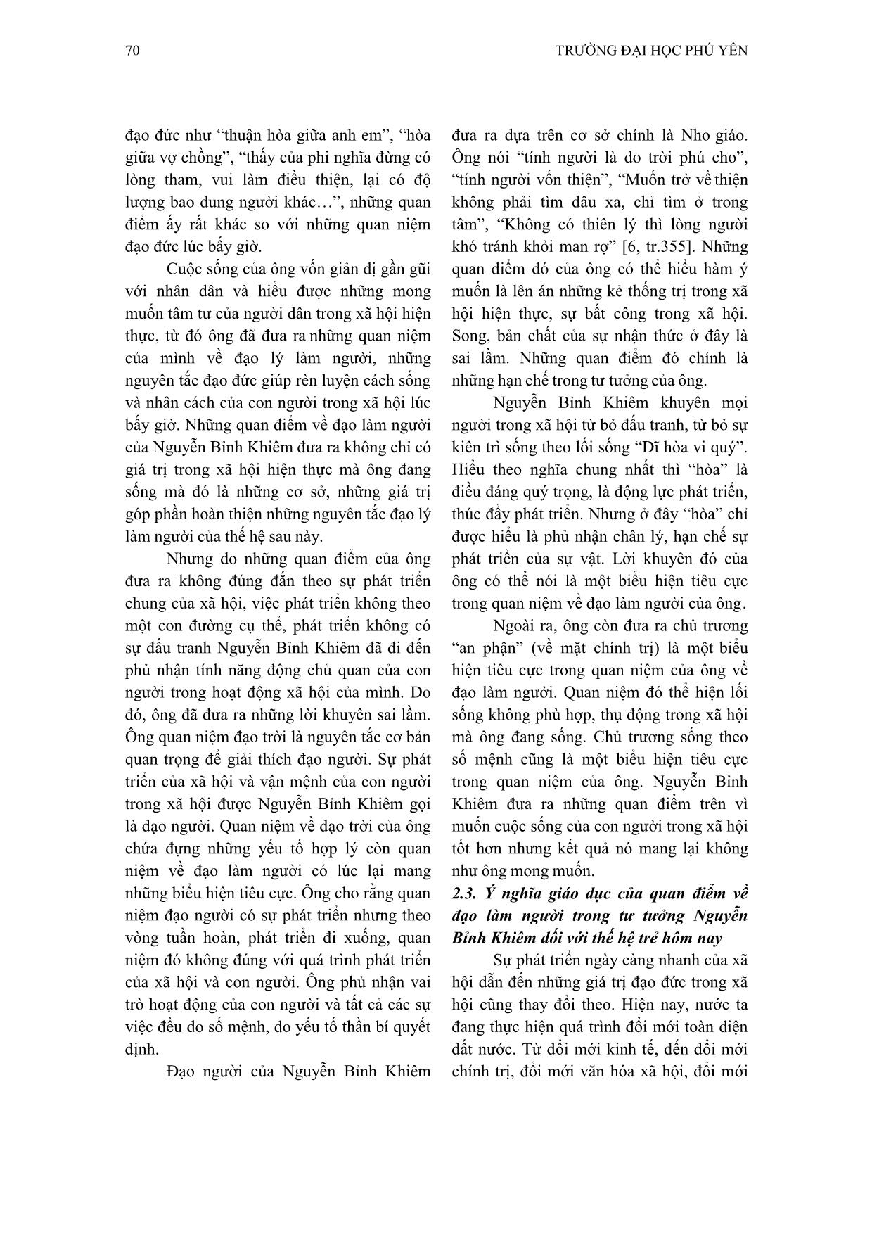Nội dung và ý nghĩa quan điểm về đạo làm người của Nguyễn Bỉnh Khiêm trang 5