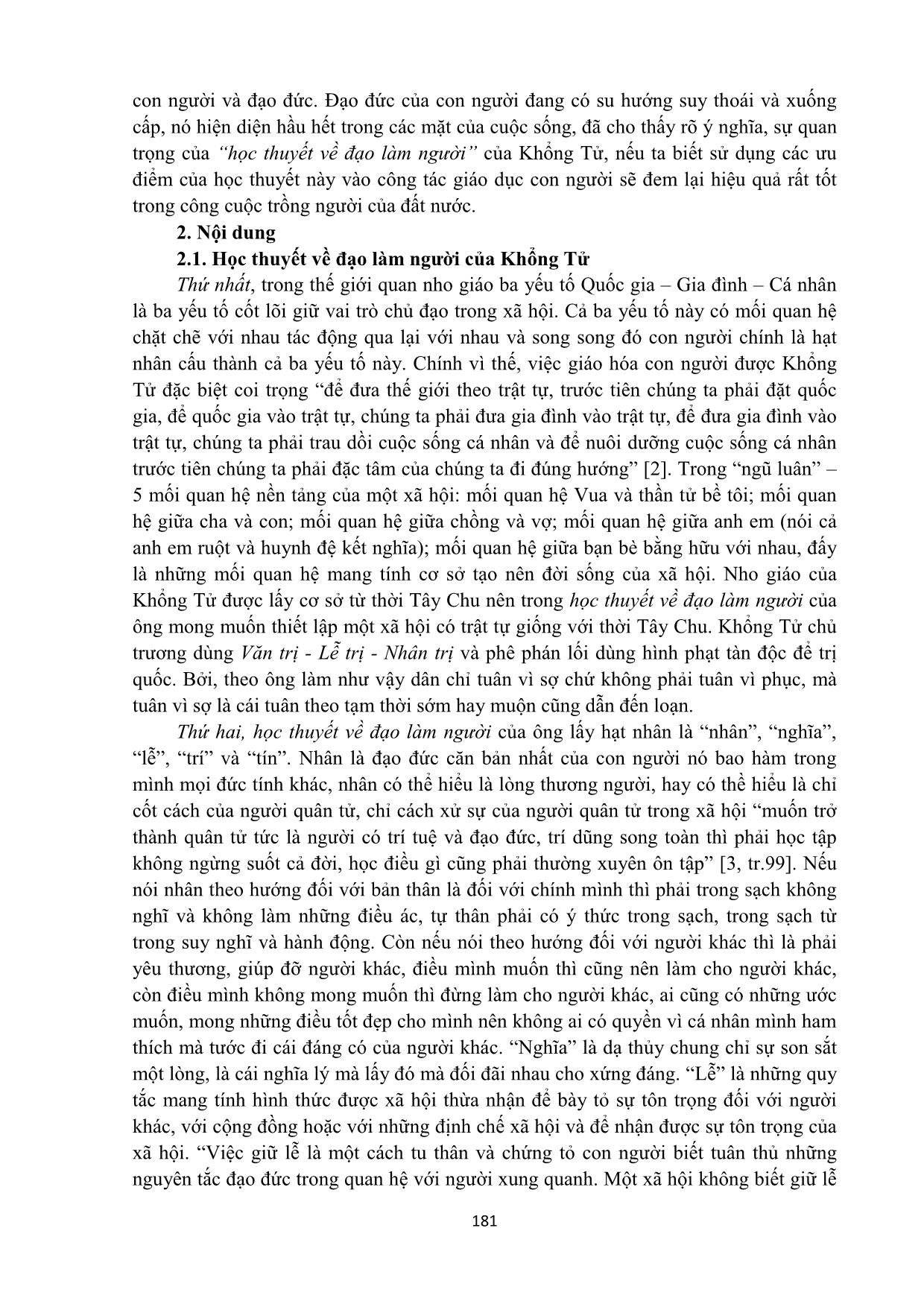 Quan niệm của Khổng Tử về đạo làm người và ý nghĩa hiện thời của nó trang 2