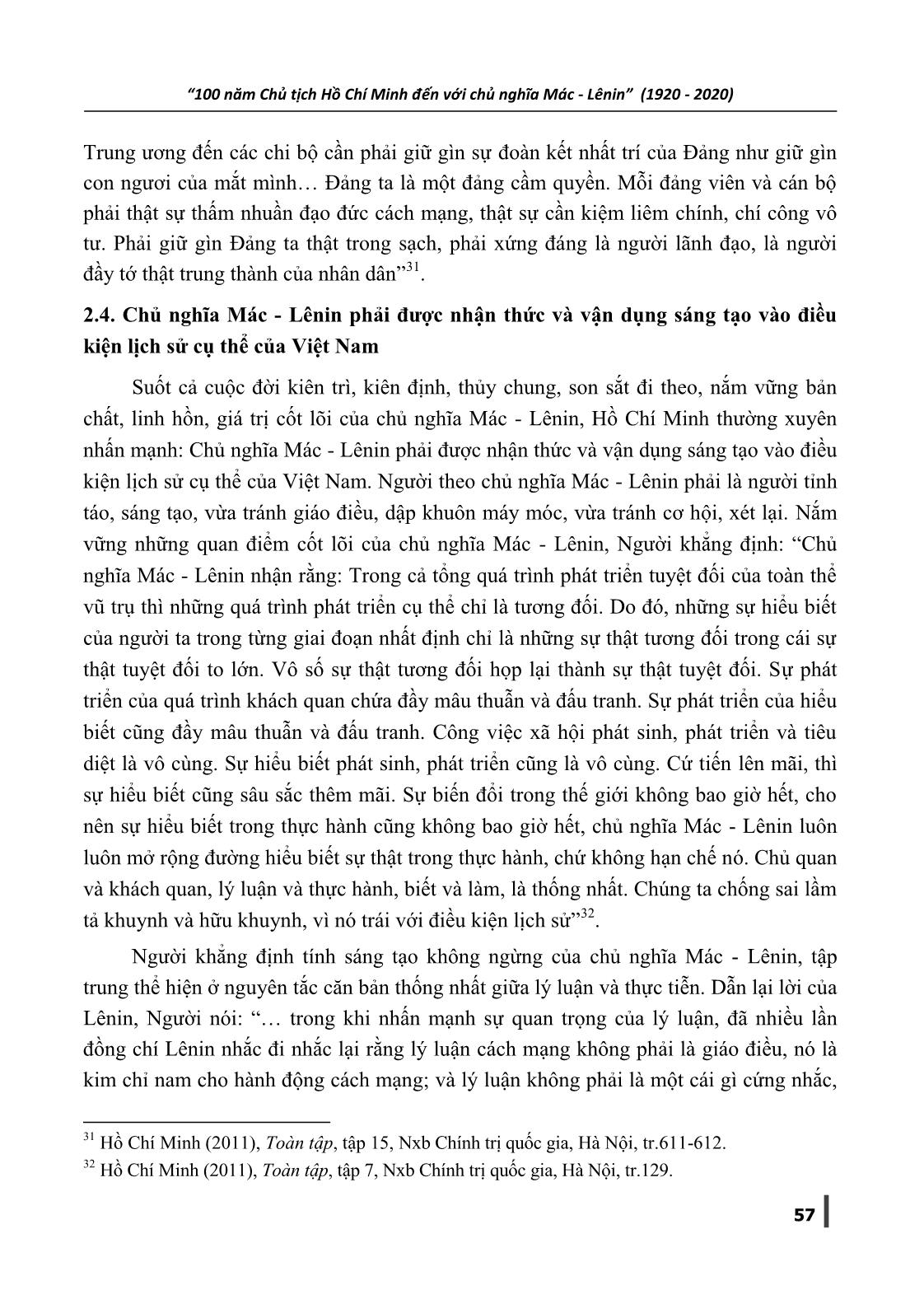 Vai trõ của chủ nghĩa Mác-Lênin với Việt Nam - Qua nhận định, đánh giá của Hồ Chí Minh trang 7