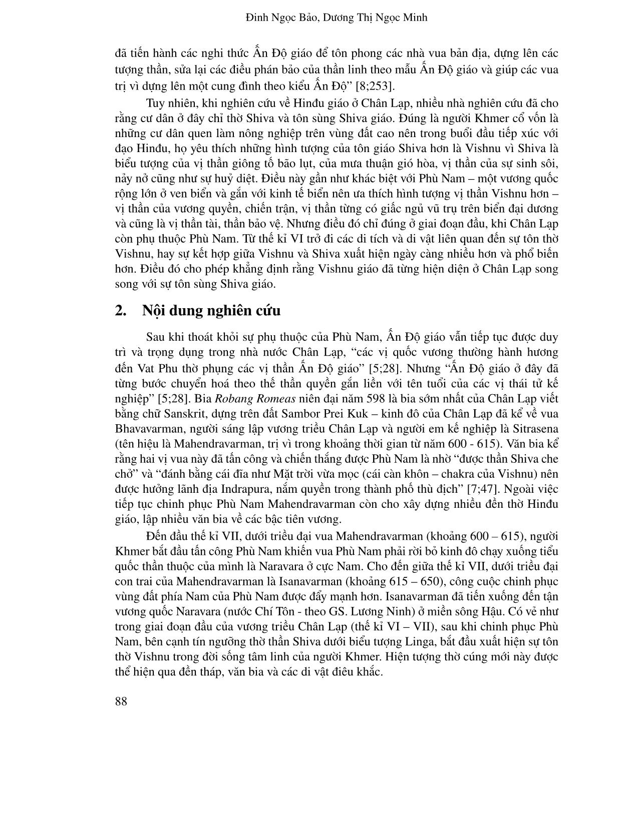 Vishnu giáo ở Chân Lạp thế kỉ VI-VII trang 2
