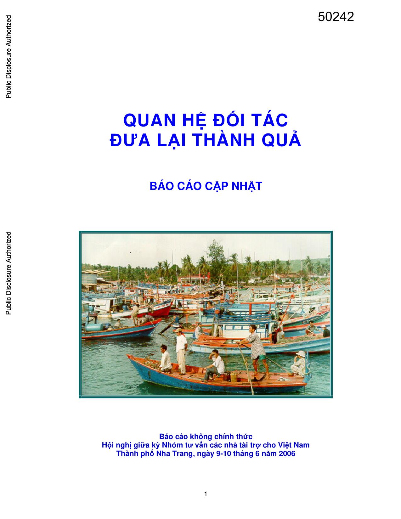 Báo cáo Quan hệ đối tác đưa lại thành quả trang 1