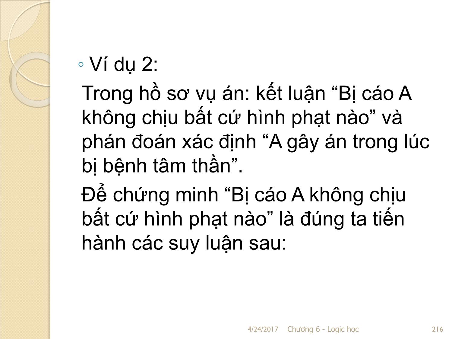 Bài giảng Logic học - Chương 6: Chứng minh và bác bỏ trang 5