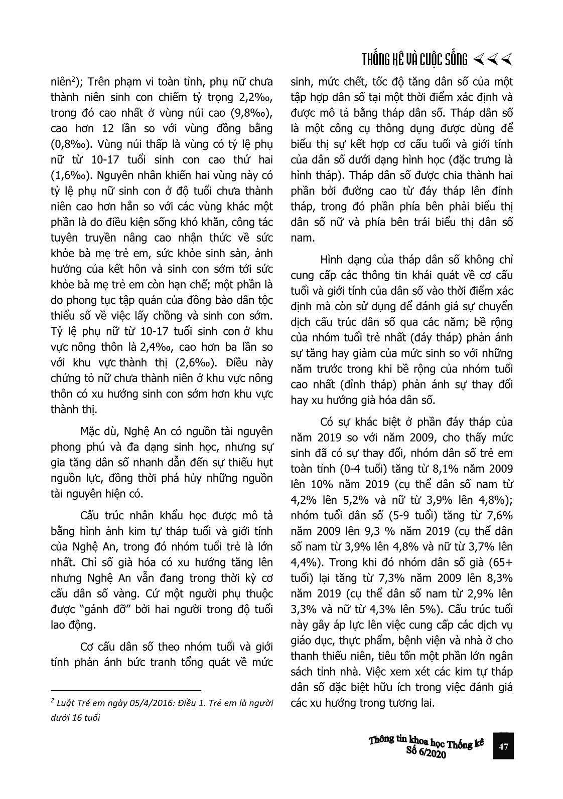 Giải pháp cho vấn đề tăng dân số trên địa bàn tỉnh Nghệ An trang 2