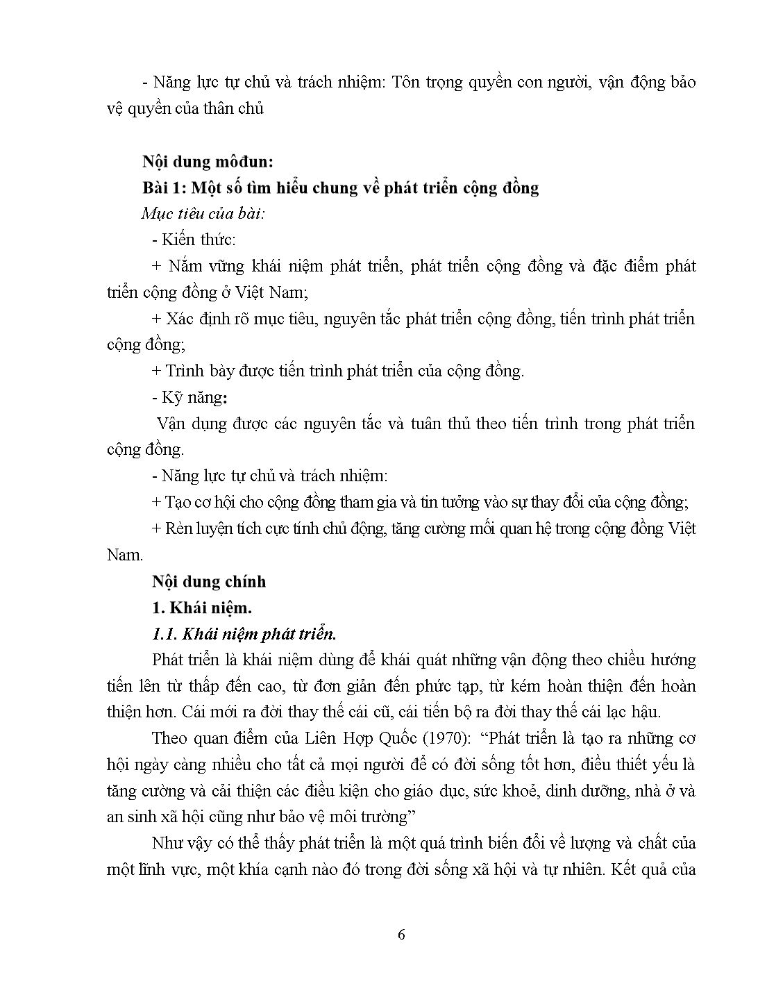 Giáo trình mô đun Phát triển cộng đồng trang 6