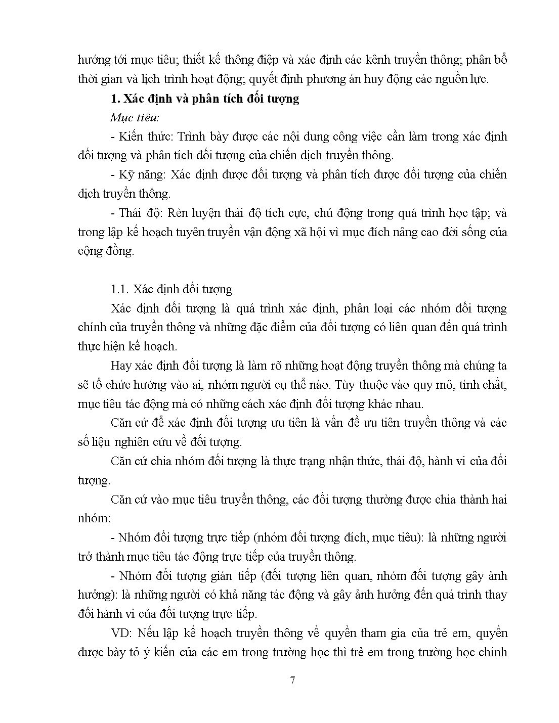 Giáo trình Truyền thông và vận động xã hội trang 7