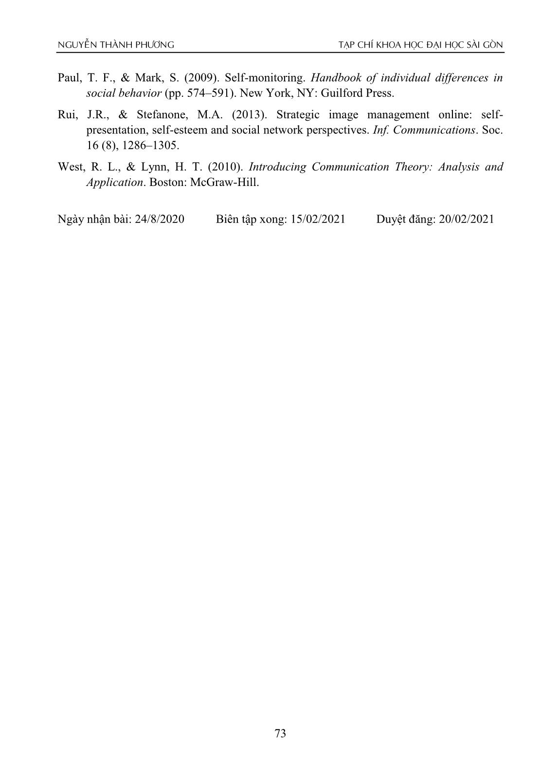 Hành vi truyền thông xã hội của sinh viên - Tiếp cận từ lý thuyết sử dụng và hài lòng trang 10