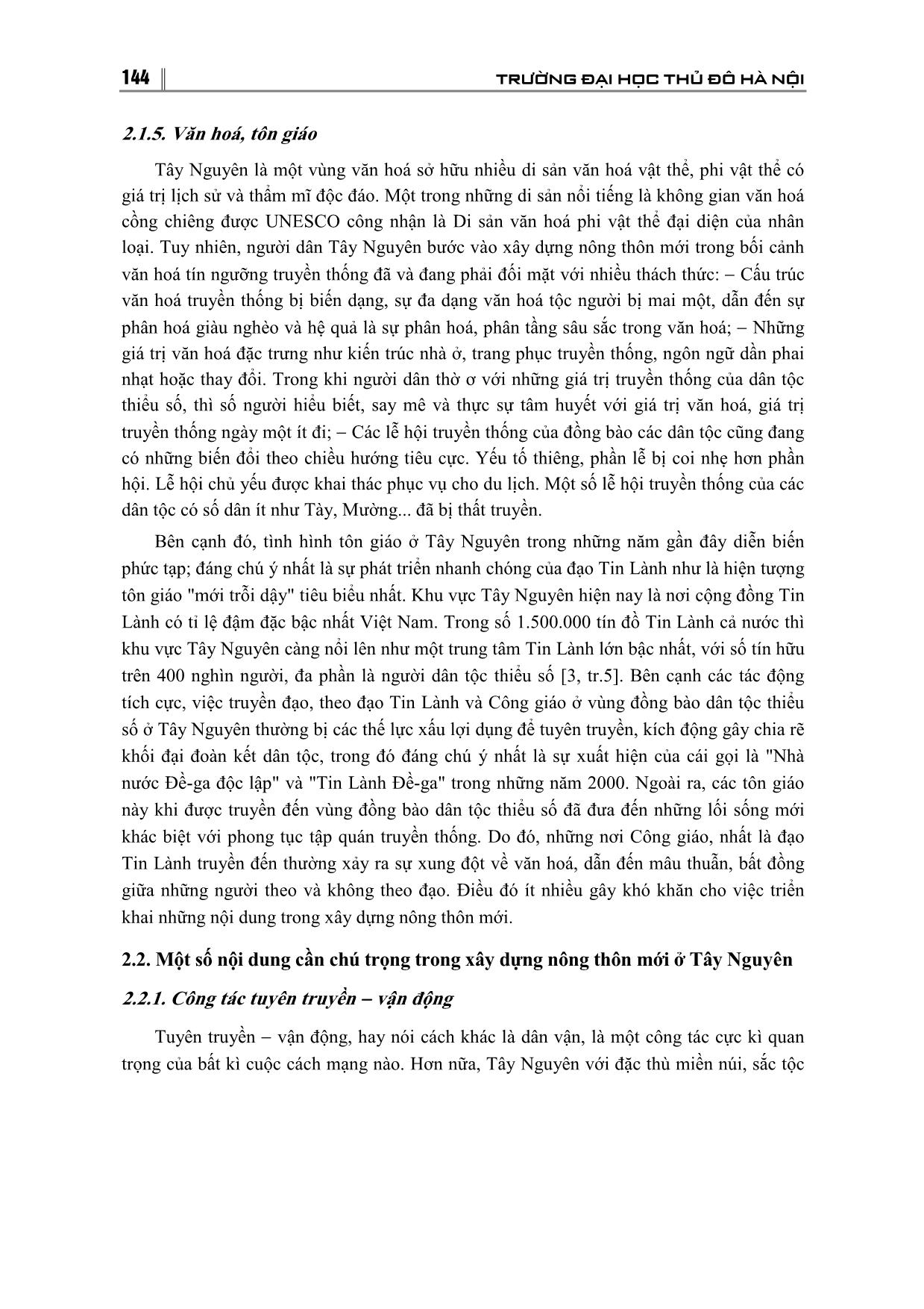 Một số khó khăn ảnh hưởng đến chương trình xâu dựng nông thôn mới ở Tây Nguyên và phương hướng khắc phục trang 4