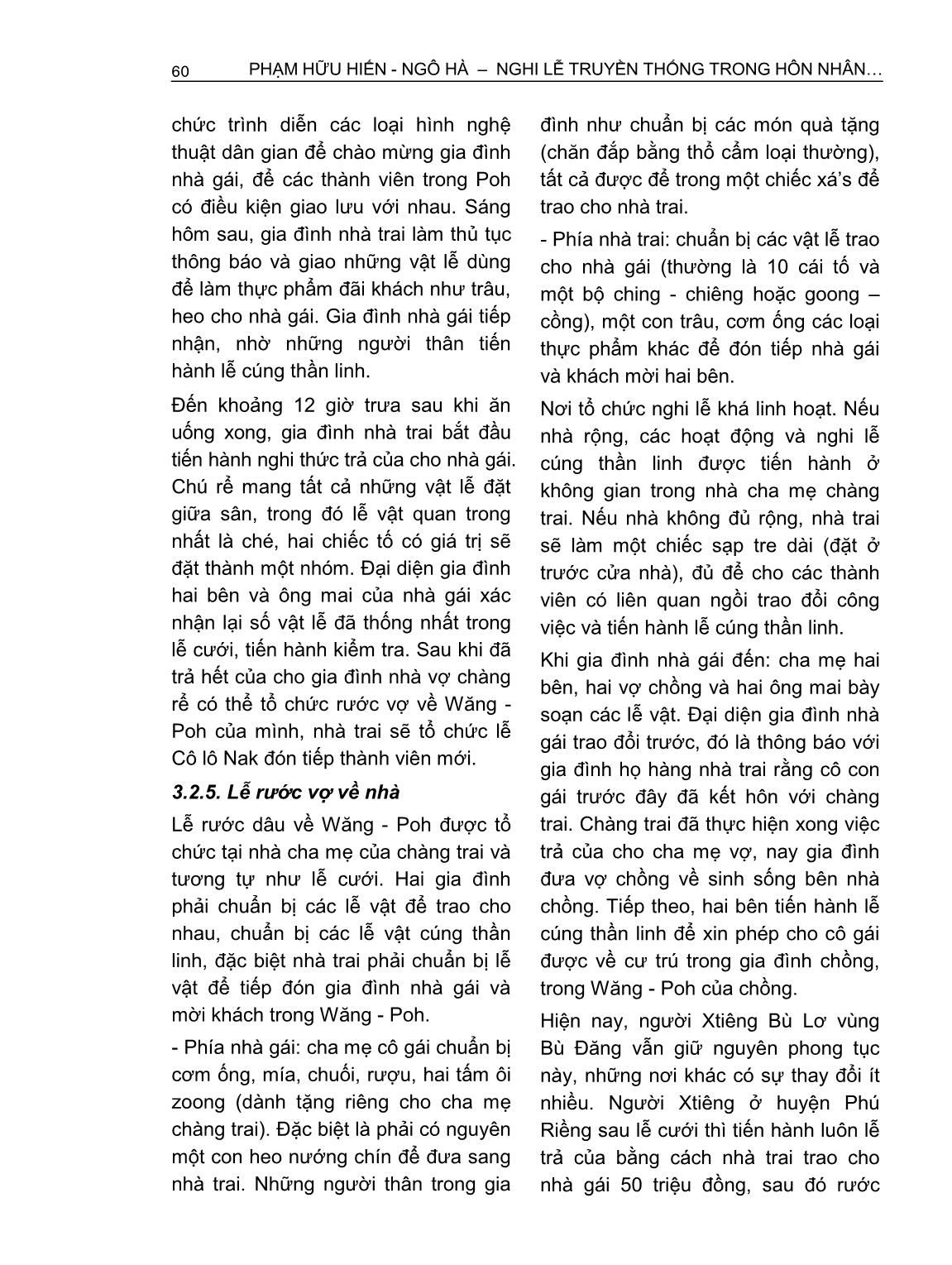 Nghi lễ truyền thống trong hôn nhân của người Xtiêng ở Bình Phước trang 10