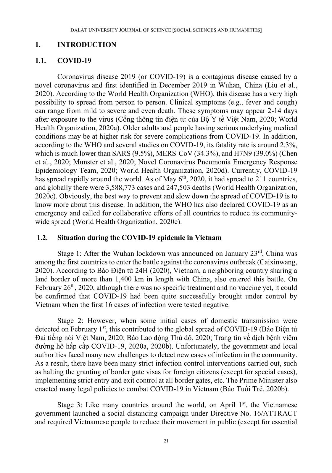 Protective behavior against Covid-19 among Vietnamese people in the social distancing campaign: A cross-sectional study trang 2