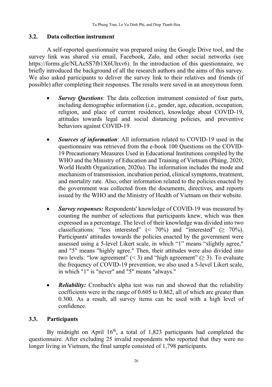 Protective behavior against Covid-19 among Vietnamese people in the social distancing campaign: A cross-sectional study trang 7