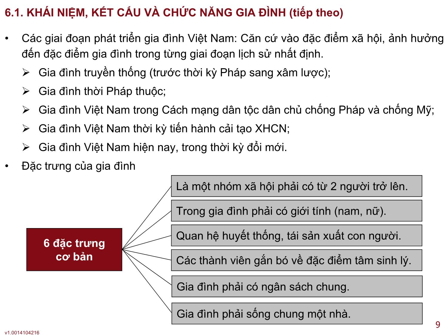 Bài giảng Xã hội học đại cương - Bài 6: Xã hội học gia đình - Lê Ngọc Thông trang 9