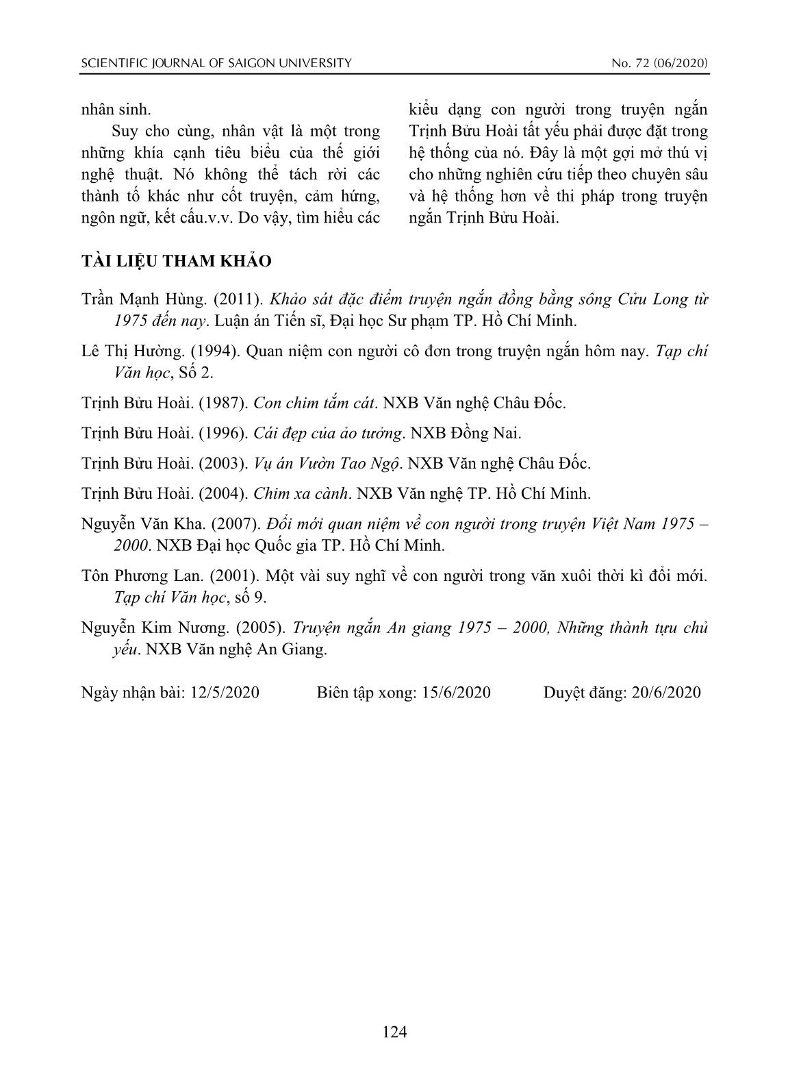 Con người Nam Bộ trong truyện ngắn Trịnh Bửu Hoài trang 7