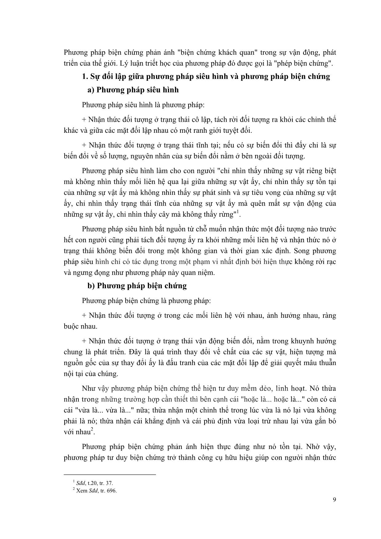Giáo trình Triết học Mác-Lênin (Mới) trang 10