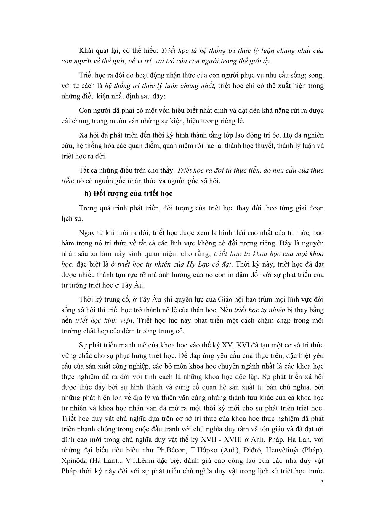 Giáo trình Triết học Mác-Lênin (Mới) trang 4
