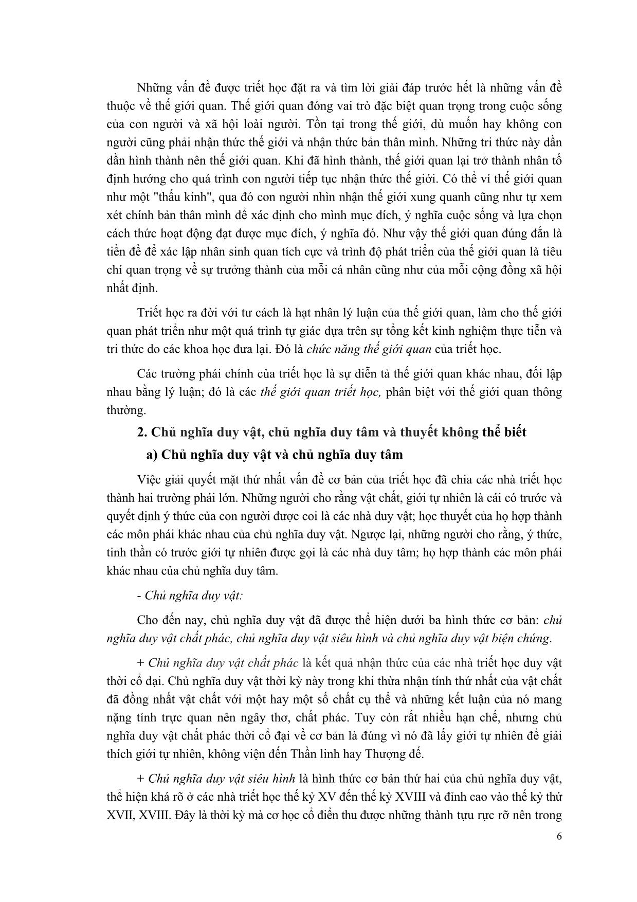 Giáo trình Triết học Mác-Lênin (Mới) trang 7